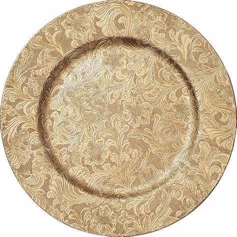 Charger - Gold Paisley