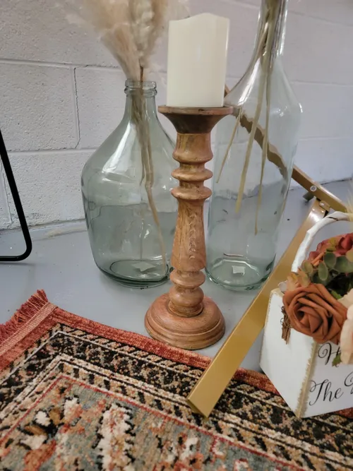 Candle holder - wood