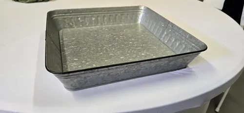 Galvanized tray - Square 