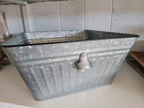 Galvanized tub