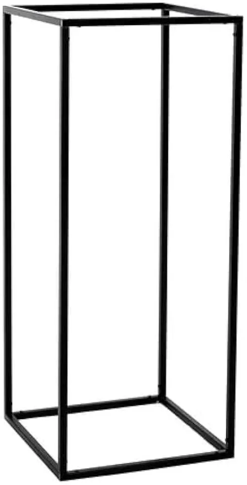 24 in metal black centerpiece