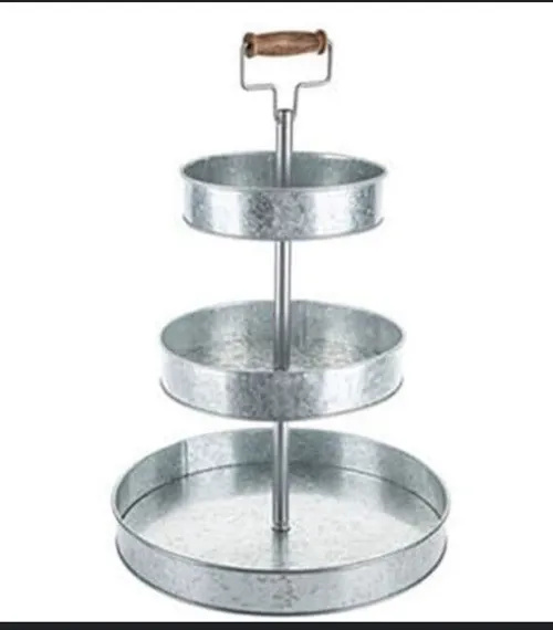 Galvanized 3 tier stand