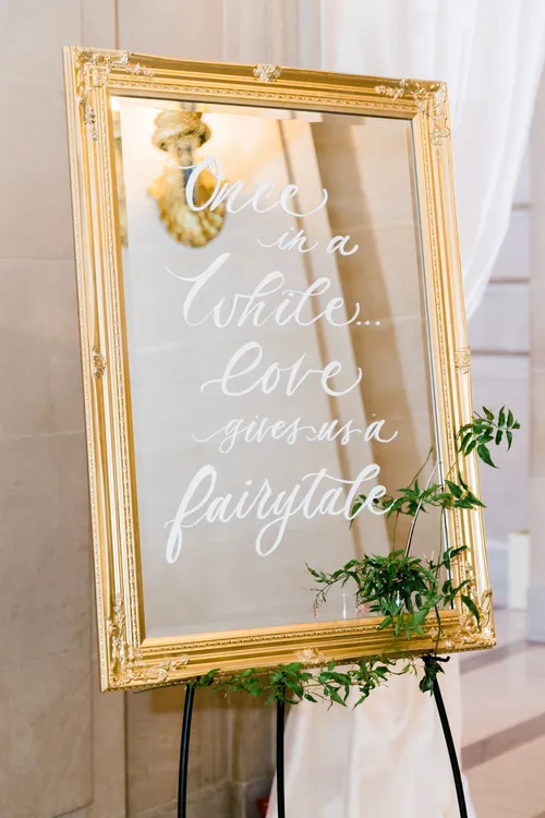 Gold Mirror - square