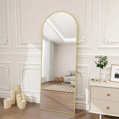 Gold trim mirror - floor length - Blank