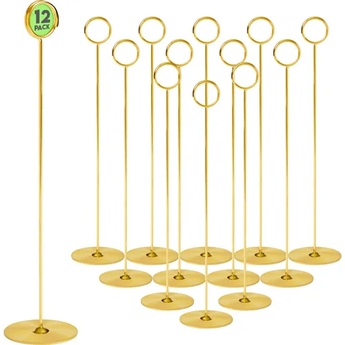 Table number holder - gold - 12 in tall