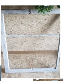 White Chicken Wire Frame