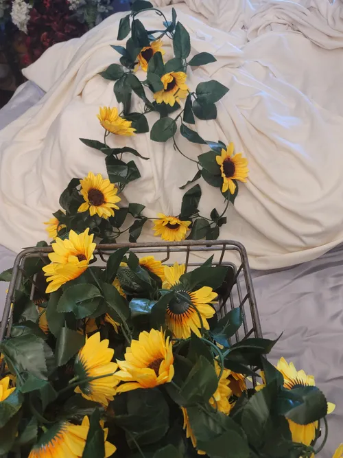 Sunflower garland 