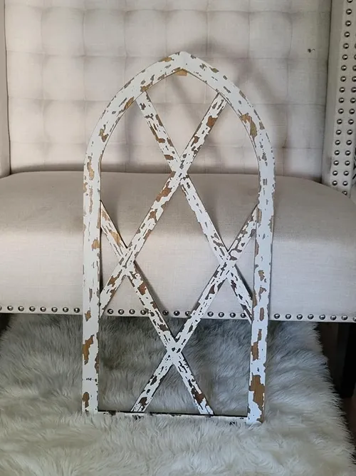 White wash window frame