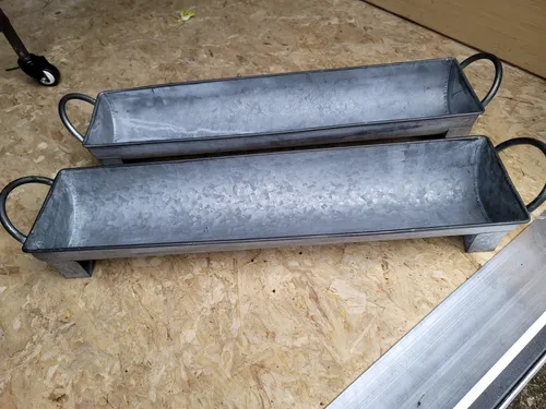 Galvanized trough