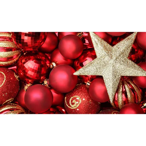 Visual Red Balls & Star 3x2m