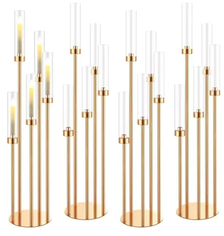 5-branched golden vase