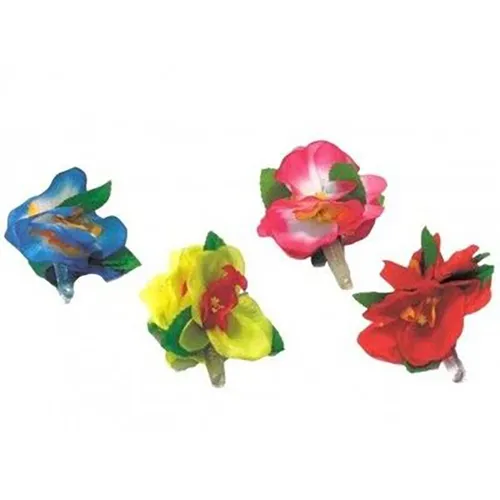 Colourful Hawaiian flower hair clip
