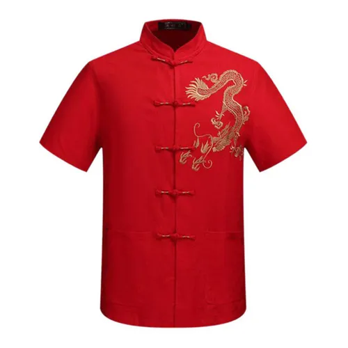 Asian shirt red