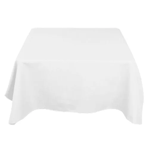 Square tablecloth white 2.40x2.40m 