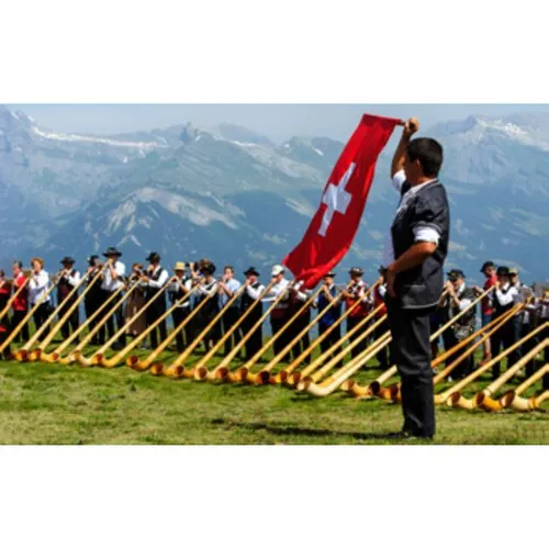Switzerland - Visual Alpine Horns 3x2m