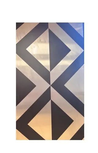 Standee gerometrical black and grey - 1.20x2.40m