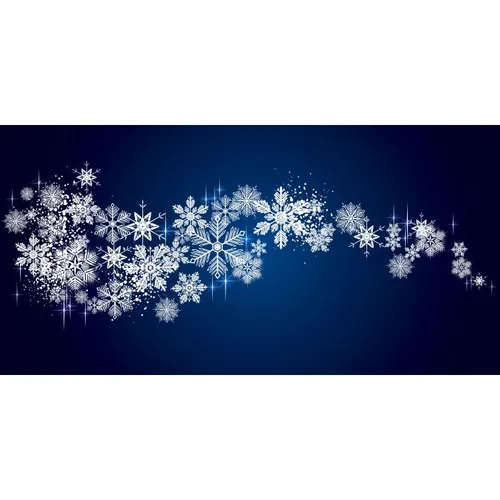 XXL Visual Snow Flakes 5.2x3.6m