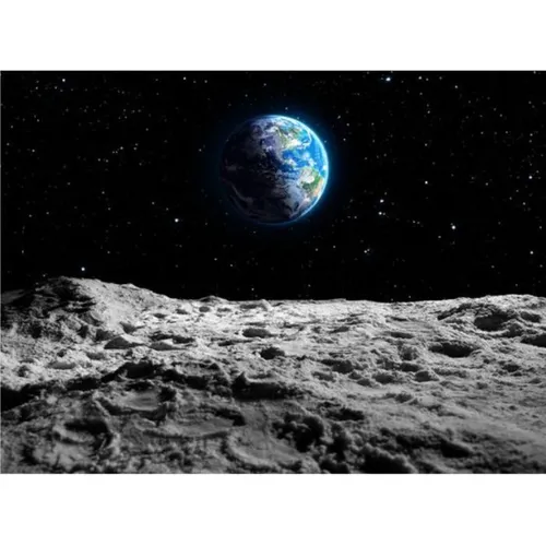 Astronaut - Earth View on the Moon 3x2m