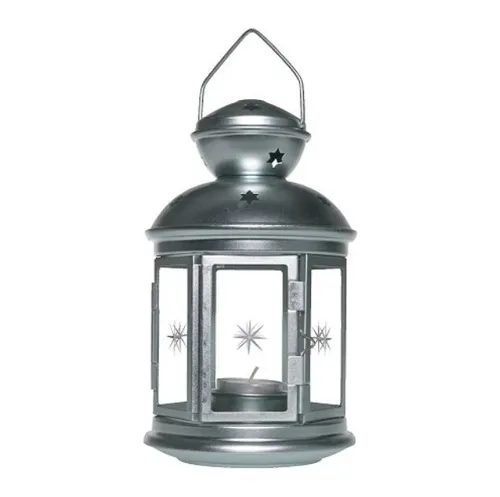 Grey lantern - with lights