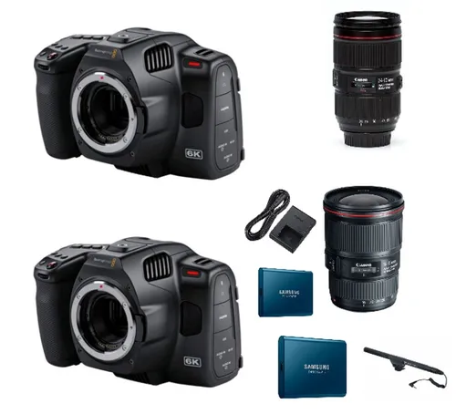 package x2 Blackmagic Pocket Cinema Camera 6K