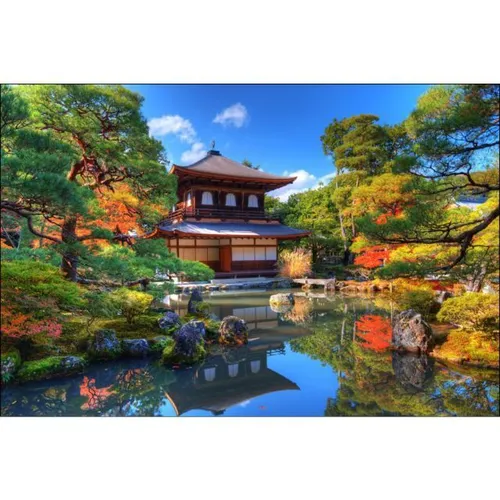 Visual Buddha Temple Ginkaku-ji 3x2m