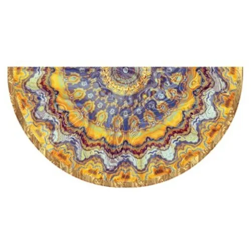 Venetian-style aluminium half-circle - 2.60 x 1.40