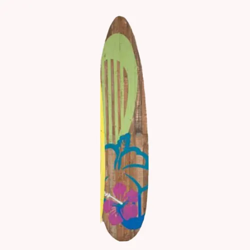 Wooden surfboard Green
