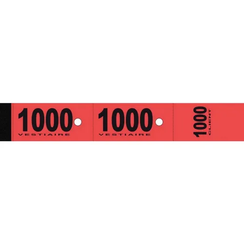 Cloakroom ticket book