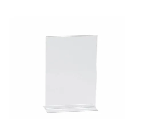 Transparent menu holder 20x10cm 