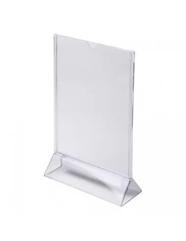 Transparent menu holder 17x10cm 