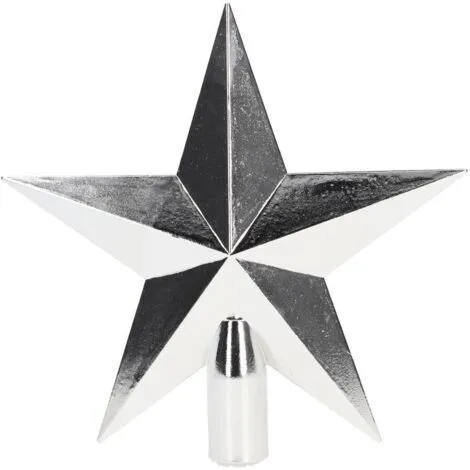 Christmas star silver for tree