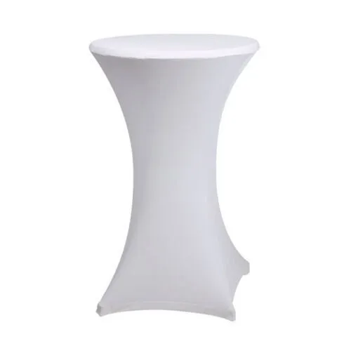 White high table cover Ø70cm 