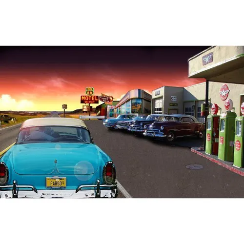 50's - Visual Vintage Car 3x2m