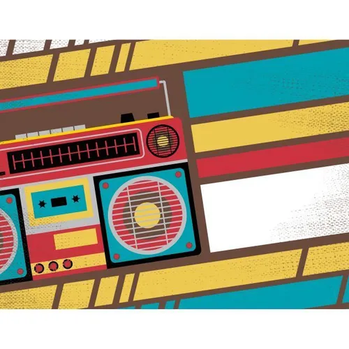 90's - Visual Radio Wall 3x2m