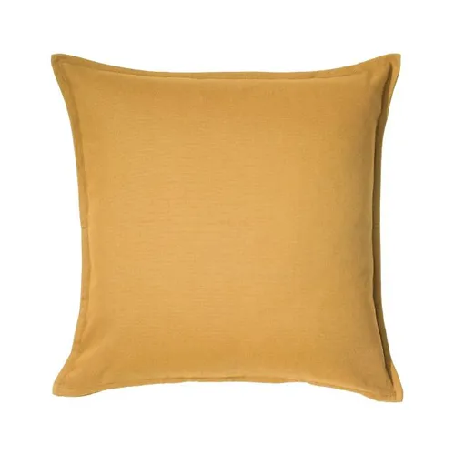 Mustard square cushion