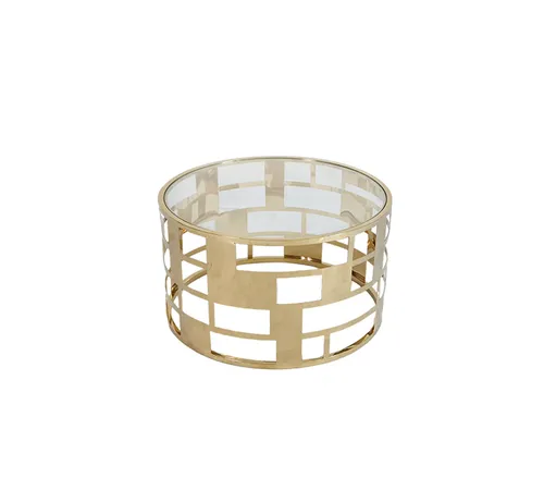 Gold icon low table