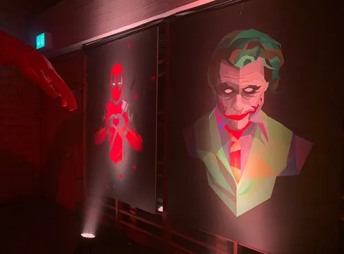 Poster Joker in tie 200x150cm