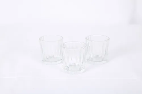 Mini transparent candle holder