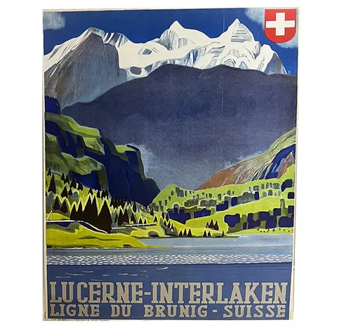 Poster vintage - Interlaken 80x120cm