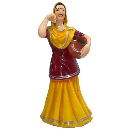 Gidha Woman Water Carrier Statue 1,40m