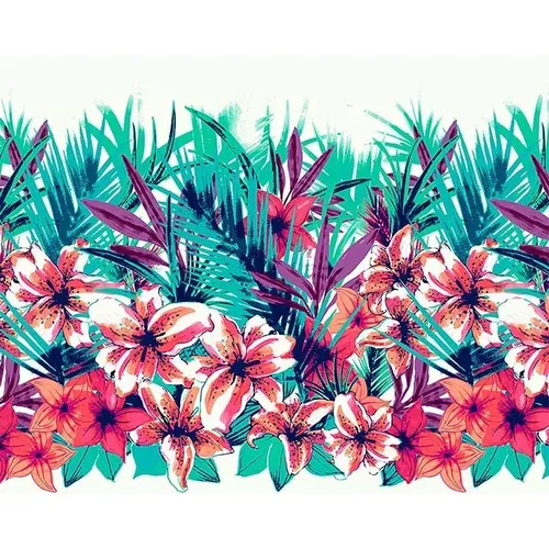 Tropical - Visual Flowers Print 3x2m