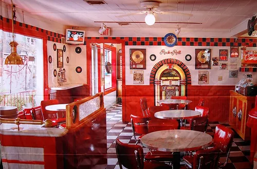 Visual coffee 50's 3x2m