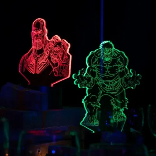 Illuminated centerpiece - Super Hero