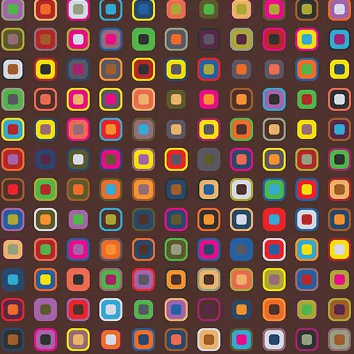 Flower Power - Visual Multicolored Cubes 3x2m