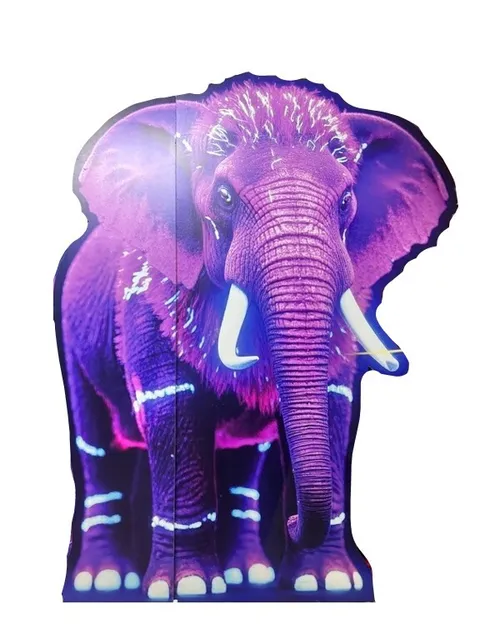 Standee elephant neon - 2x2.40m