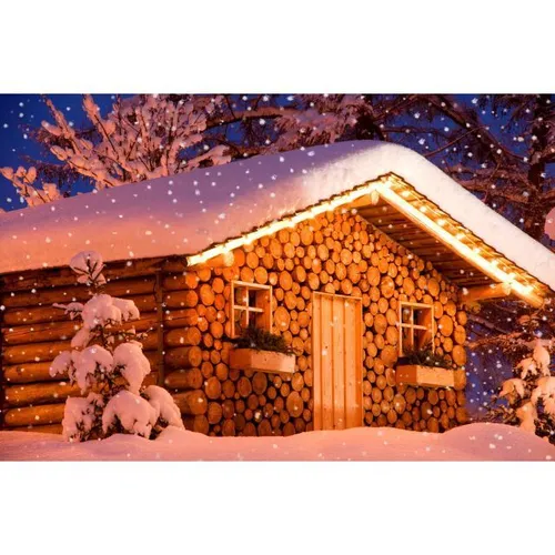 Christmas/Winter - Visual Log Chalet 3x2m