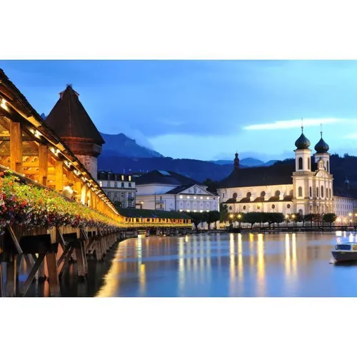 Switzerland - Visual Kapellbrücke Lucerne 3x2m