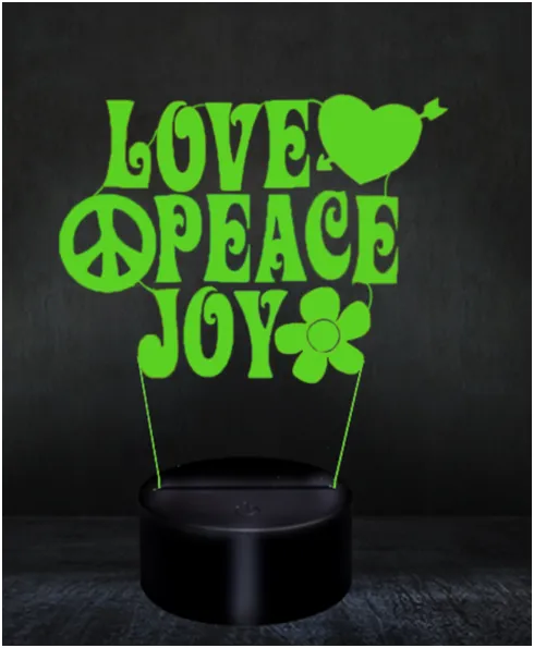 Illuminated centerpiece - Love message