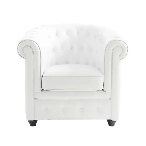 Armchair Chesterfield white
