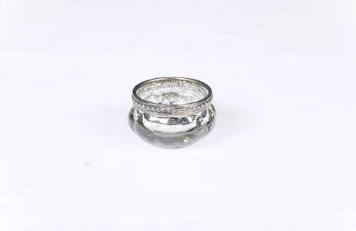 Mini vintage gray candle holder